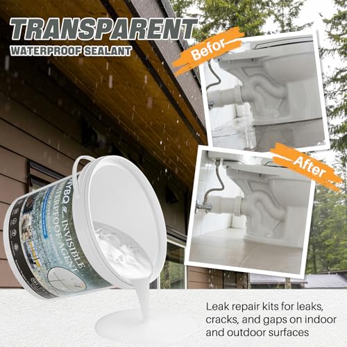 Waterproof Sealant 175oz Clear, NYBQ Transparent Waterproof Agent - size: 175OZ
