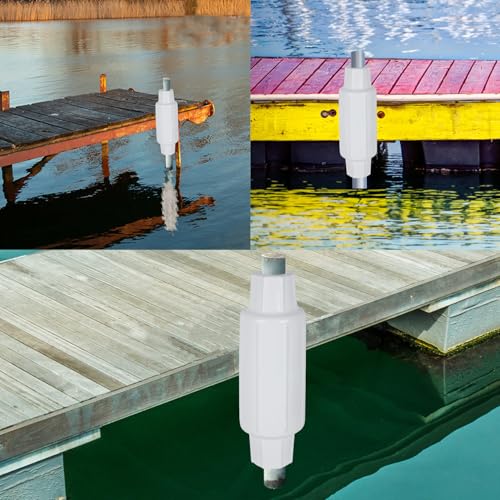 Dock Bumpers for Poles 2/4/6 Pack, Dock Post Bumpers 2" Diameter, Dock Bumpers for Docking Pole Bumpers for Post Slip-on Vertical Soft UV-Resistant Marine Grade Vinyl Black/White/Blue/Grey/Red/Purple - style: White-4 Pack