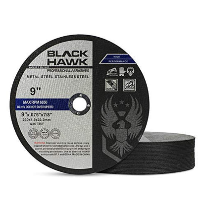 BHA 9" x.075 x7/8" Cut-Off Wheels for Metal & Stainless - 50 Pack - size: 9” x .075” x 7/8” (Pack of 2)