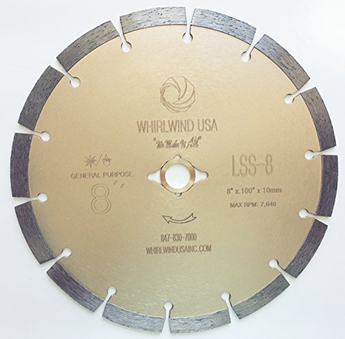 8 Inch General Purpose Segmented Diamond Power Saw Blade - size: 8" LSS