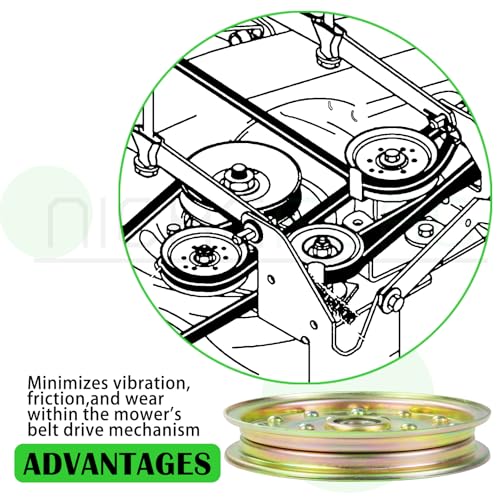 3 Pack 1-633109 Idler Pulley for eXmark 60", Lazer Z 60" Decks - color: A21 3xToro 1-633109