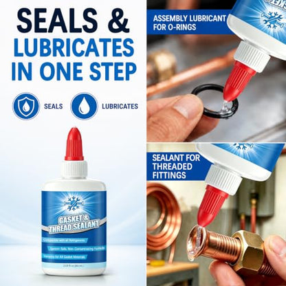 60 ml HVAC Gasket and Thread Sealant, Non-Hardening AC Gasket Sealer,1 Pack