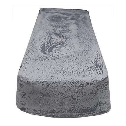Benchmark Abrasives Gray Polishing Buffing Compound for White Color Hard Metal Polishing Stainless Steel White Gold Chromium Platinum Nickel Plate Sterling Silver, 1 Pound Bar (Gray Stainless) - style: Gray Stainless