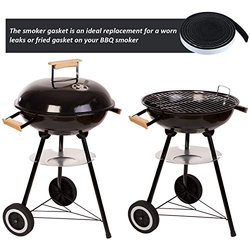Boao 2 Pack BBQ Gasket Tape High Temp Grill Self Stick, 2