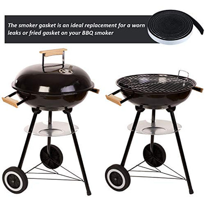 Boao 2 Pack BBQ Gasket Tape High Temp Grill Self Stick, 2