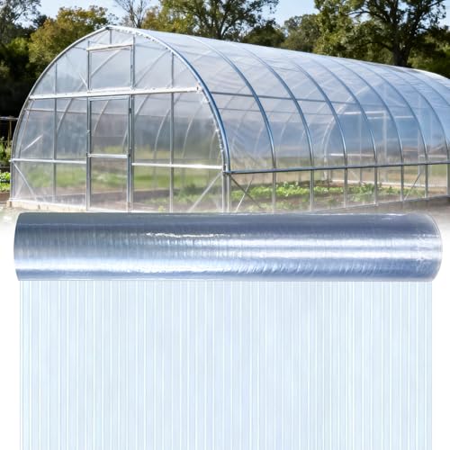 16.4×3.94ft Polycarbonate Roofing Sheet Roll 0.8MM Clear Roof - size: 16.40 ft×3.94 ft