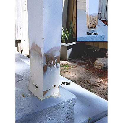 Abatron WoodEpox Kit - 2 Quart - 2-Part Structural Epoxy Adhesive Filler - Wood Filler Putty - size: 64 fluid ounce