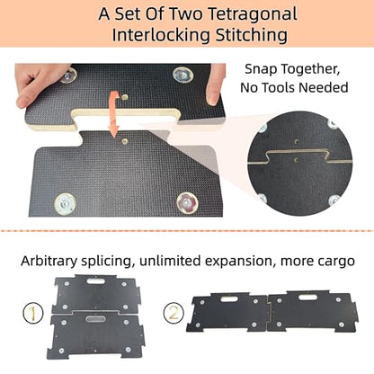 Furniture Dolly 4 Wheels Heavy Duty Spliceable Wood Platform Dolly 2 Pack, 1100 lbs Load Capacity Wood Pallet Jack, Furniture Moving Wooden Appliance Mover with 4 Soft Rubber Silent Wheels - size: Spliceable Rectangle Furniture Dolly