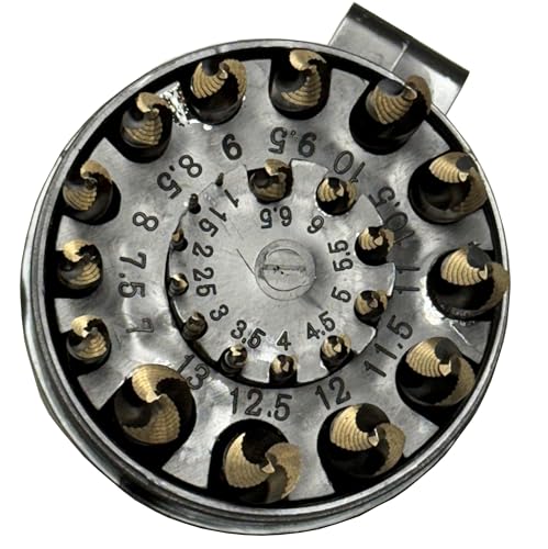 Drill America Stepped Point Cobalt Drill Bit 25 Piece Set in Plastic Case (1.00mm - 13.0mm x .50mm) - size: 25 Piece Set