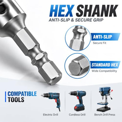 TCT Hole Saw 30mm Hex Shank Metal Hole Cutter - size: 30mm