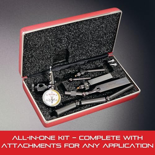Starrett 711 Last Word Dial Test Indicator, .030" Range, .0005" Graduation - size: 0-0.03", White Dial, style: 0.0005" Graduation, 0.0005" Accuracy