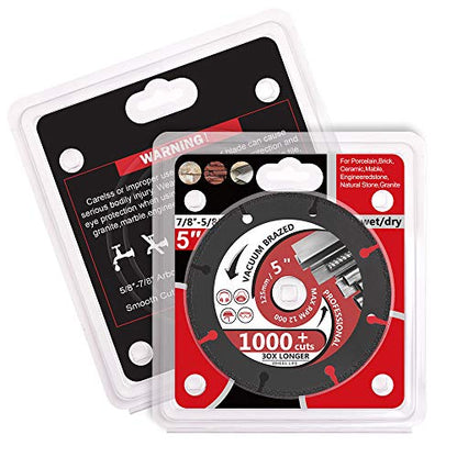 5" Diamond Metal Cutting Disc Diamond Cut Off Wheel for Cutting Steel Rebar, Sheet Metal, Ductile Pipe, Angle Iron, Stainless Steel and Similar Materials (5-1pc) - size: 5-1pc