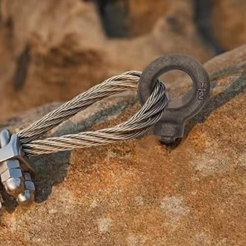 Lifting Shoulder Eye Bolt 1/2"-13 X 1 2 Pcs, Industrial Grade Heavy Duty Forged Steel for Truck Tractor Bucket Use As Towing&Pulling Point - size: 1/2”-13*1