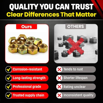 Chenango Supply 5/8-11 Grade 8 Hex Nuts Alloy Steel Heavy Duty Nuts - size: 5/8-11 Hex Nut