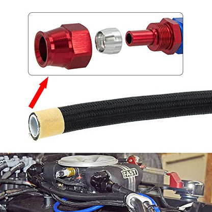 6AN PTFE E85 Fuel Line Hose 10FT Black 5/16 Inch ID - color: 10FT, size: AN6