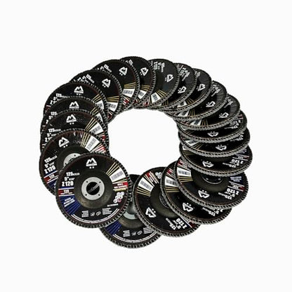 Merryland 20 Pack 120 Grit Flap Disc 5 inch Metal T29 Flap Wheel - style: Z120 20PCS
