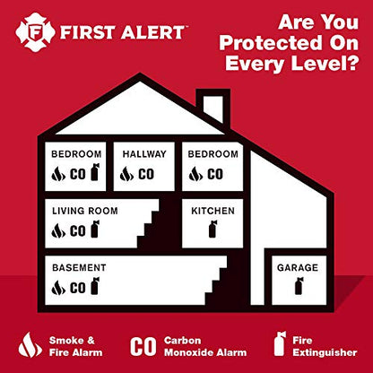 First Alert 10-Year Battery Carbon Monoxide Alarm with Digital Display