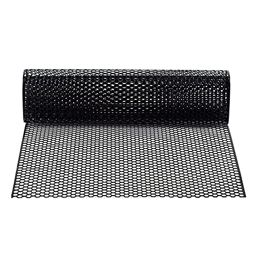 AggAuto 47x16 inches Car Pickup Truck Grill Mesh 6mm Honeycomb Hole Black - color: Black, size: 6x1mm Honeycomb