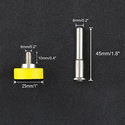 3 PCS Hook and Loop Sanding Discs Pad Kit 1 Inch Drill Attachment Backing Pads Hook and Loop Backing Pads with 1/4-Inch Shank Drill Adapter for Polishing - size: 3 Packs