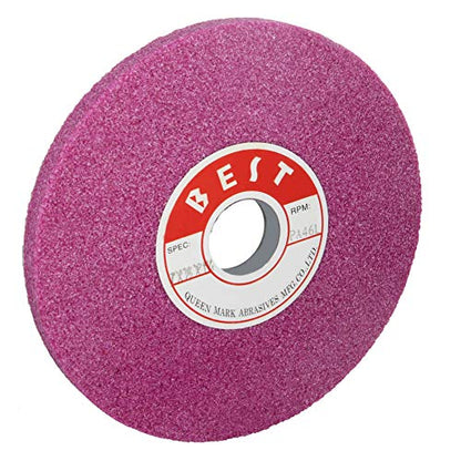 Utoolmart Bench Grinding Wheels Chrome Corundum 46 Grit for Surface Grinding 1pcs - size: 46#