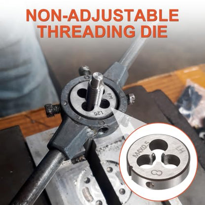 M4 x 0.5 Round Threading Die Left Hand Alloy Steel - size: M4 x 0.5
