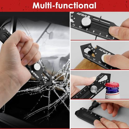 BIBURY 2 Pcs 18mm Retractable Utility Knife, Stainless Steel Box Cutter - color: Black