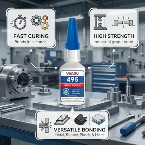 406 & 495 Super Glue Instant Adhesive 20g Suitable for Plastic Rubber,for Flexible and Porous Materials 2 Pack - size: 406 & 495, style: 2 Pack