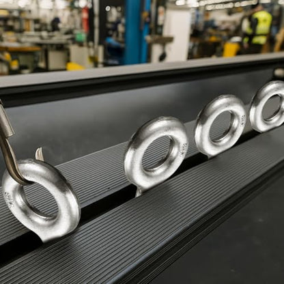 LEIFIDE 8 Pack 3/4'' x 12" Eye Bolt with Nut Rigging Hot Dipped Galvanized Eye Bolt 5200 lb Working Load Limit for Wood Anchoring Chain and Wire Rope - size: 3/4'' x 12"