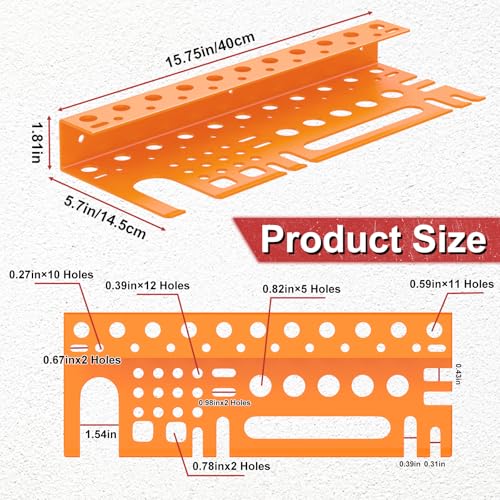 Metal Screwdriver Organizer, Wall Mount Plier Organizer Hammer Holder, Hand Tool Storage Rack for Garage Workshop Workbench(orange, 1PC) - color: orange, size: 1PC Hand Tool Holder