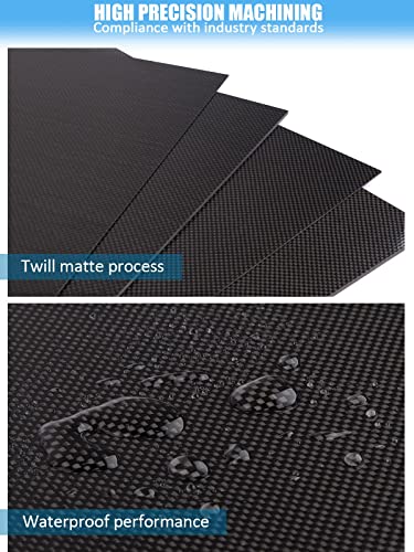 Kalolary Carbon Fiber Plate 240 X 240 X 1.5 MM, Carbon Fiber Board - size: 240 X 240 X 1.5 mm, style: Plain weave