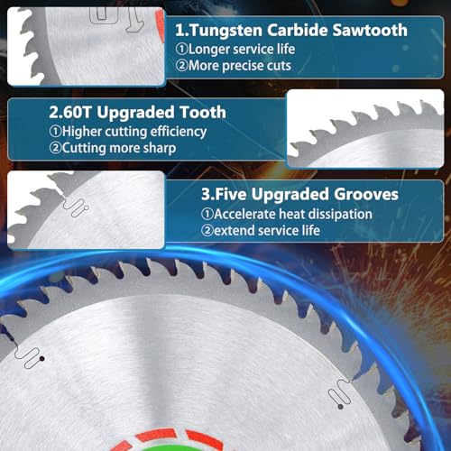 495382 Blade Compaible with Festool 495382 TS 75 Plunge Cut Saw, 60 Tooth - style: 60T,210x2.4x30mm