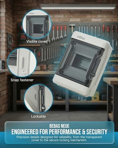 Circuit Breaker Box, IP66 Distribution Protection Box (AT-4 Way) - size: 4 - 128x200x100MM