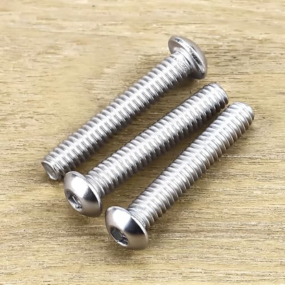 1/4-20 x 1-1/2" Button Head Socket Cap Bolts Screws, 304 Stainless Steel 18-8, Allen Hex Drive, Bright Finish, Fully Machine Thread, Pack of 25 - size: 1/4-20 x 1-1/2