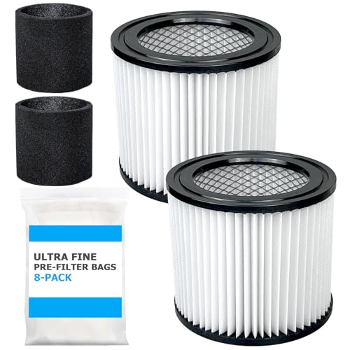 90398 Shop Vac Filters Kit Fit for Shop Vac Small Cartridge Filter Type AA