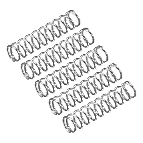 uxcell 5Pcs Compression Spring 304 Stainless Steel 7mmOD,0.8mmWD,30mmFL - size: 7x0.8x30mm