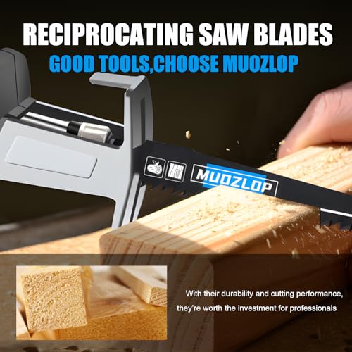 5Pack 9inch 6TPI Woodcutting Reciprocating Saw Blades Set - size: 6TPI/9 inch