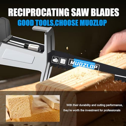 5Pack 9inch 6TPI Woodcutting Reciprocating Saw Blades Set - size: 6TPI/9 inch