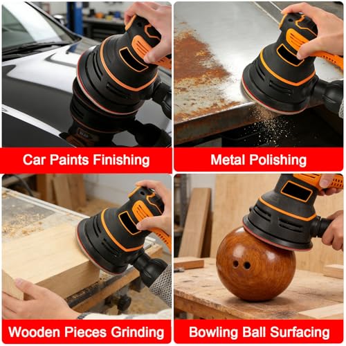 MAXMAN Foam Sanding Pads, 5" Bowling Sanding Pads, 320 Grit for Auto - size: 5 inch, style: 320 Grit