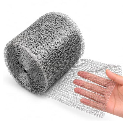 Wire Mesh for Mice Control, 5" x 33FT Stainless Steel Wool - size: 5" x 33 FT