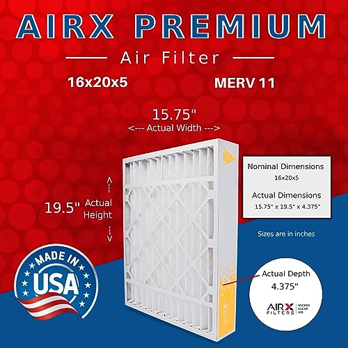 AIRx Filters 16x20x5 Furnace AC Filter MERV 11 Allergy ReservePro 4350 - size: 16x20x5