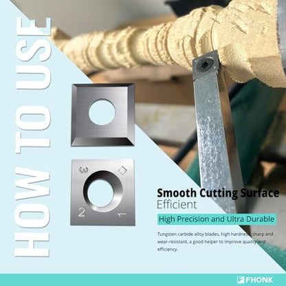 15mm Square Straight Carbide Cutters, for Woodturning Replacement Cutter Knives, Fits Spiral, Helical Planer Cutter, Wood Lathe Turning Tool, 10-Piece (15x15x2.5-30°) - size: 15x15x2.5-30°
