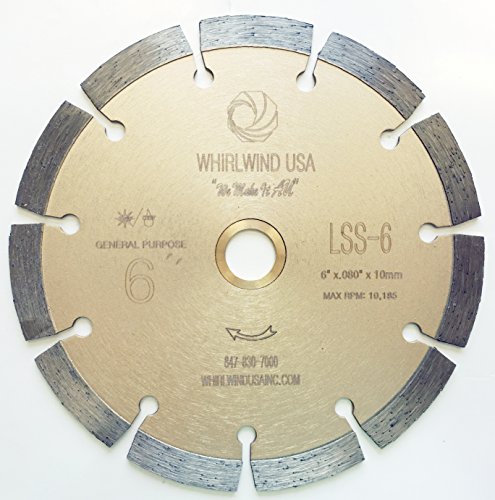 6 Inch Diamond Saw Blade for Concrete Stone Brick Masonry - size: 6" LSS