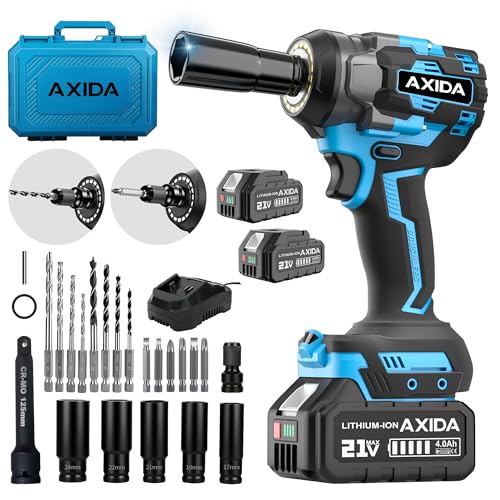 Cordless Impact Wrench 480Ft-lbs(650N.m) Brushless Impact Gun 1/2"