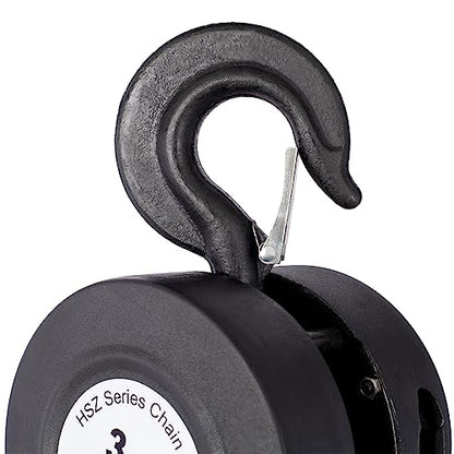 Gecheer Manual Chain Hoist 5-Ton (11000 lbs) Capacity, 10-Foot Lifting Height, Heavy-Duty Steel Construction with Dual Forged Hooks