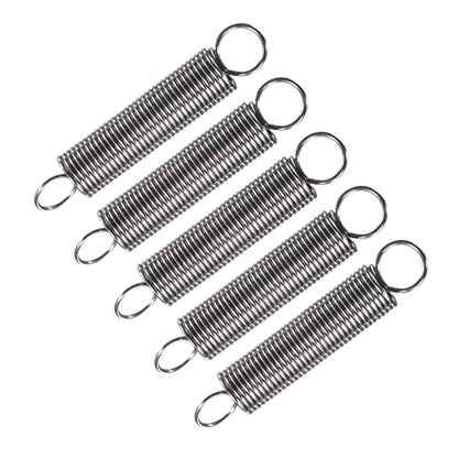 METALLIXITY Extension Spring (0.8x8x35mm/0.04"x0.32"x1.38") 5Pcs, 304 Stainless Steel Tension Spring Wire - for Home Repair Construction Machinery - size: 0.04"x0.32"x1.38"