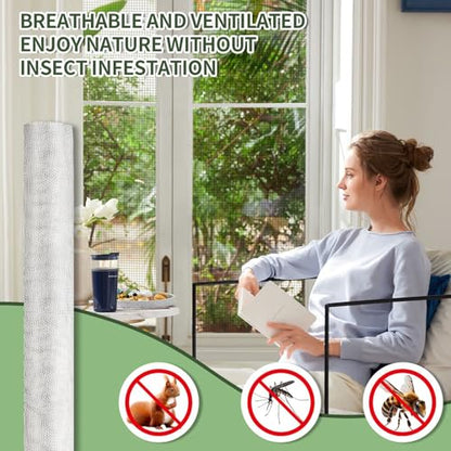 KISKIS 304 Stainless Steel Woven Wire Mesh, Wire Mesh Window Screen Mesh, Prevent Mouse Mice Snakes Hornets Rodents Entering,Easy to Cut and Install (80x300CM31X118INCH) - size: 80x30CM31X118INCH