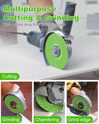 4.5" 6 Pcs Diamond Rock Slab Grinding Disc Set, Multi-Pore Cutting Blades - size: 4.5 Inch(Multi-Pore)