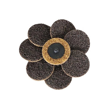 50 Pcs 2Inch Brown Quick Change Surface Prep Conditioning Discs