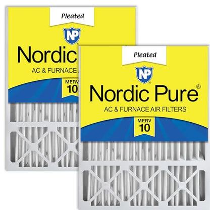 Nordic Pure 16x25x5 Honeywell/Lennox Replacement MERV 10 Air Filters 2 Pack - style: MERV 10