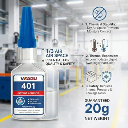 401 & 480 Super Glue Instant Adhesive 20g All-Purpose Strength & High Temp Resistance for Metal, Plastic, Rubber 2 Pack - size: 401 & 480, style: 2 Pack